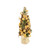 23" Tree Bark Flocked Table Top Christmas Cone Tree - Unlit - IMAGE 1