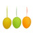 Club Pack of 24 Orange and Green Spring Easter Egg Ornaments 2.75" - IMAGE 3