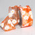 Orange Organdy with Daisy Print Wired Craft Ribbon 2" x 54 Yards - IMAGE 1