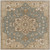 9.75' x 9.75' Elegant Caesar Gray and Brown Hand Tufted Square Wool Area Throw Rug - IMAGE 1