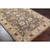 7.5' x 9.5' Floral Taupe Brown and Gray Hand Tufted Rectangular Wool Area Throw Rug