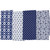 Floral Damask Cotton Kitchen Dish Towels - 28" - Blue and White - Set of 4 - IMAGE 1
