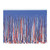Club Pack of 12 Red, White and Blue Hanging Tissue Fringe Drape Decorations 10' - IMAGE 1