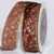 Brown and Gold Stars Plump Edge Wired Craft Ribbon 1.5" x 27 Yards - IMAGE 1