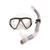 Gray and Black Kona Pro Scuba Mask and Snorkel Dive Set
