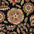 8' Black and Red Hand-Tufted Round Wool Area Throw Rug - IMAGE 2
