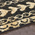5' x 8' Black and Eggshell White Hand Knotted Area Throw Rug - IMAGE 6