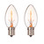 Set of 2 Cleveland Vintage Lighting Edison Style E17 Base Candlestick Bulbs - IMAGE 1