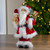 16" Red and White Standing Santa Claus Christmas Figure with Present Bag - IMAGE 5