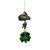 9" Noble Gems Luck of the Irish Glittered Glass Plaid Cap with Shamrock Christmas Ornament - IMAGE 1