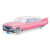 3D "50's" Cruisin Car Party Centerpiece - 13.75" - Pink and White - Pack of 12 - IMAGE 3