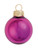 40ct Violet Glass Shiny Christmas Ball Ornaments 1.5" (35mm) - IMAGE 1