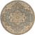 9.75' Elegant Caesar Shadow Blue and Champagne Beige Round Hand Tufted Wool Area Throw Rug - IMAGE 1