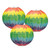 Tie Dyed Paper Lantern Party Decorations - 9.5" - Multiclor - Pack of 18 - IMAGE 2