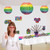 Tie Dyed Paper Lantern Party Decorations - 9.5" - Multiclor - Pack of 18 - IMAGE 1
