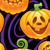 Jack-O-Lantern Halloween Wall Backdrop - 30' - Orange and Purple - Pack of 6 - IMAGE 2
