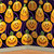 Jack-O-Lantern Halloween Wall Backdrop - 30' - Orange and Purple - Pack of 6 - IMAGE 1