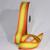 Orange and Yellow Striped Woven Grosgrain Craft Ribbon 1.25" x 55 Yards - IMAGE 1