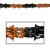 Club Pack of 12 Metallic Orange and Black Halloween Garland Party Decorations 9' - Unlit - IMAGE 1