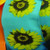 Yellow and Blue Sunflower Print Wired Craft Ribbon 2.5" x 27 Yards - IMAGE 1