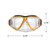 6.25" Malibu Yellow and Clear Pro Mask Swimming Pool Goggles - IMAGE 4