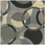 9.75' Modern Senzei Spheres Steel Blue and Slate Gray Hand Tufted Wool Square Area Throw Rug - IMAGE 1