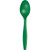 Club Pack of 288 Emerald Green Heavy Duty Party Spoons - IMAGE 1