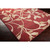 3' x 8' Brick Red and Yellow Rectangular Area Throw Rug