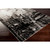 3.75' x 5.25' Ethereal Showers Charcoal Black and Gray Area Throw Rug