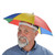 Club Pack of 12 Red and Yellow Adult Men's Outdoor Umbrella Hats Costumes Accessories - One Size - IMAGE 1