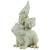 9.5" Gnome Leaping Over a Frog Outdoor Garden Statue - IMAGE 4