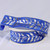 Blue and Silver "Holiday Wreath" Print Wired Craft Ribbon 1.5" x 54 Yards - IMAGE 2