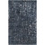 5' x 8' Denim Blue and Navy Blue Cracked Pavement Hand Tufted Wool Area Throw Rug - IMAGE 1