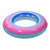 Inflatable Blue and Pink Stripe Swimming Pool Inner Tube Ring Float, 35-Inch - IMAGE 2
