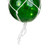 Lighted Nautical Fiberglass Hanging Fishing Float Decoration - 11.5" - Green