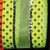 Lime Green and Black Polka Dots Wired Craft Ribbon 1.5" x 40 Yards - IMAGE 1