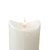 5.25" Pre-Lit White Battery Operated Flameless LED Pillar Candle - IMAGE 2