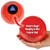 3.75" Red Naughty or Nice Christmas Crystal Ball - IMAGE 1