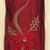 Burgundy Red and Brown with Embroidered Poinsettia Wired Craft Ribbon 4" x 10 Yards - IMAGE 1