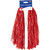 School Spirit Cheerleading Pom Pom Shakers - 12" - Red - Pack of 48 - IMAGE 6