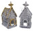 144ct Clear Glittered Christmas Church Ornaments 4.5" - IMAGE 1