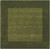 9.75' x 9.75' Solid Olive Green Hand Loomed Square Wool Area Throw Rug - IMAGE 1