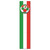 Club Pack of 12 Red, Green and White "Mexico" Soccer Themed Jointed Pull-Down Cutout Decorations 5' - IMAGE 1
