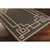 5.25' x 7.5' Charcoal Black and Cream Geometric Border Outdoor Area Throw Rug - IMAGE 5
