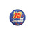 75 & Splendid Satin Button Party Favors - 2"- Blue  - Set of 6 - IMAGE 1