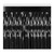 1-Ply Metallic Fringe Party Streamers - 10' - Black - Pack of 6 - IMAGE 2