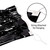 1-Ply Metallic Fringe Party Streamers - 10' - Black - Pack of 6 - IMAGE 6