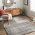 5.2' x 7.5' Jagged Fantasies Charcoal Gray Rectangular Area Throw Rug - IMAGE 2