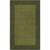 8' x 11' Solid Olive Green Hand Loomed Rectangular Wool Area Throw Rug - IMAGE 1