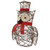 Lighted Glitter Rattan Owl Outdoor Christmas Decoration - 21" - Clear Lights - IMAGE 3